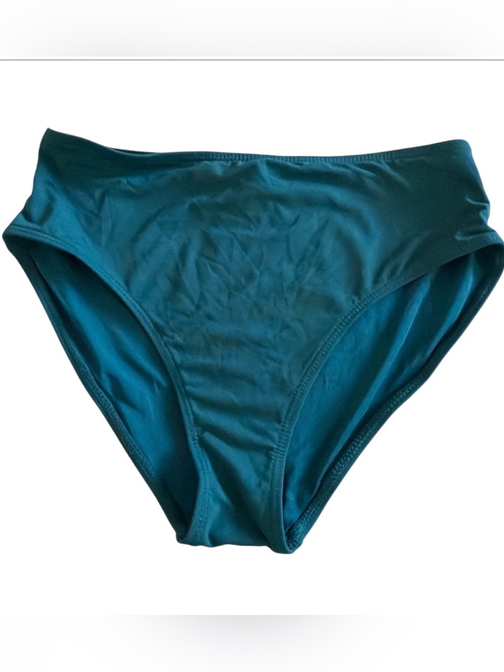 Holipick NWOT Women’s High-Rise Teal Bikini Bottom - Smooth Coverage Size Small